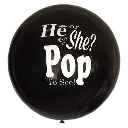 Gender Reveal balloon prop with