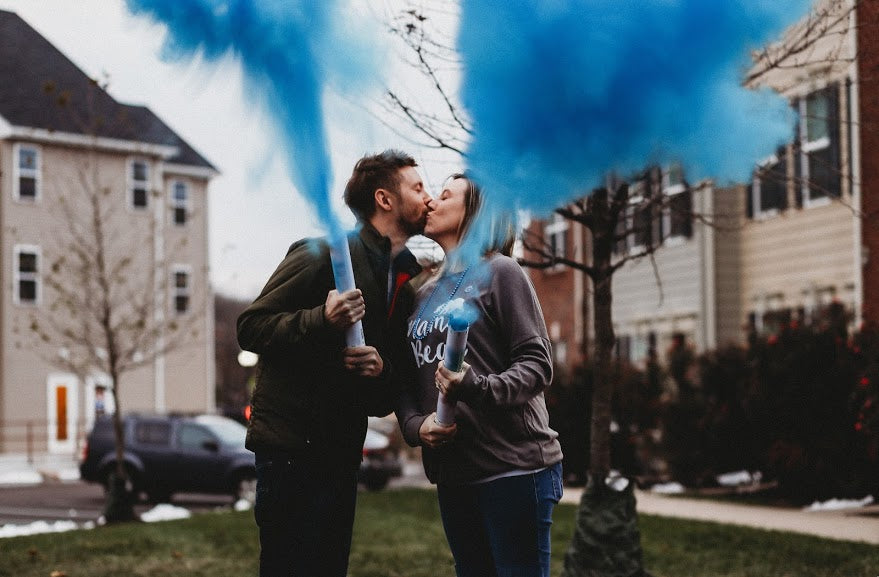 Pink Handheld Gender Reveal Smoke Bomb