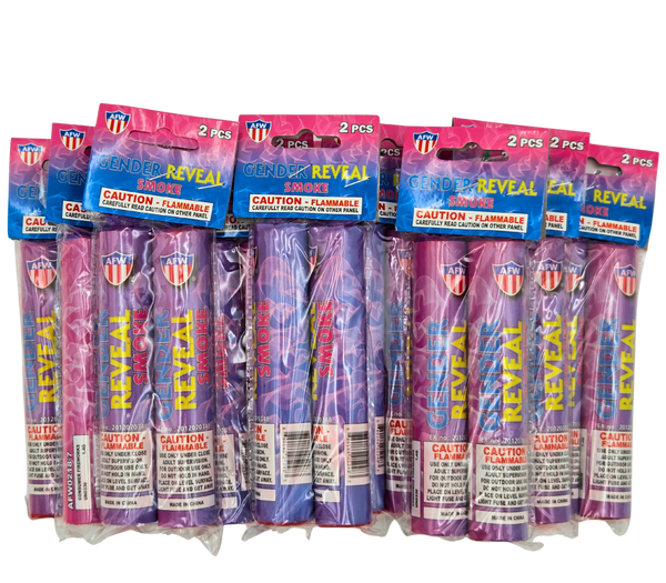 Bulk Pack of Blue Gender Reveal Smoke Bombs (12 Packages)