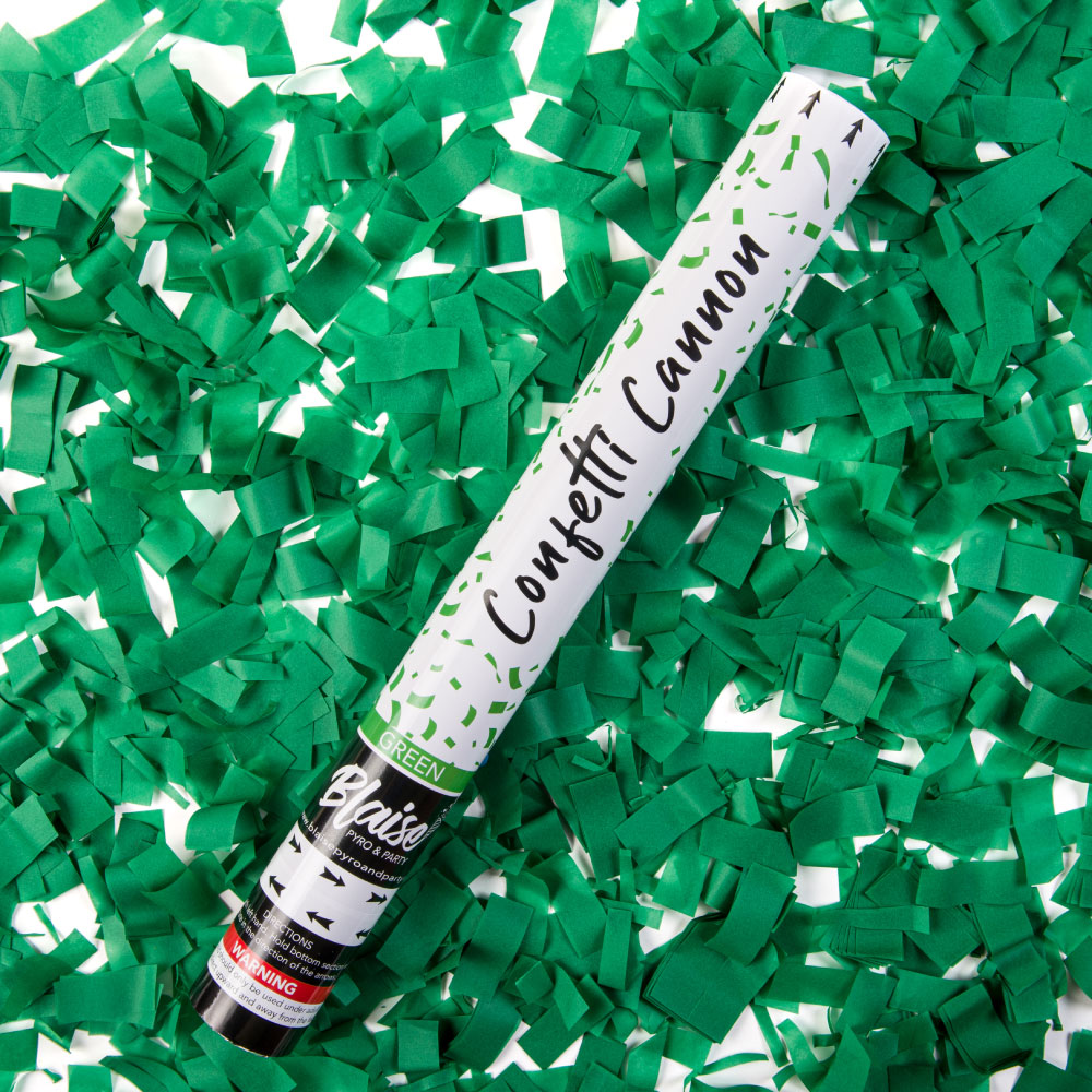 Green Confetti Cannon Party Confetti Cannon Confetti Cannons