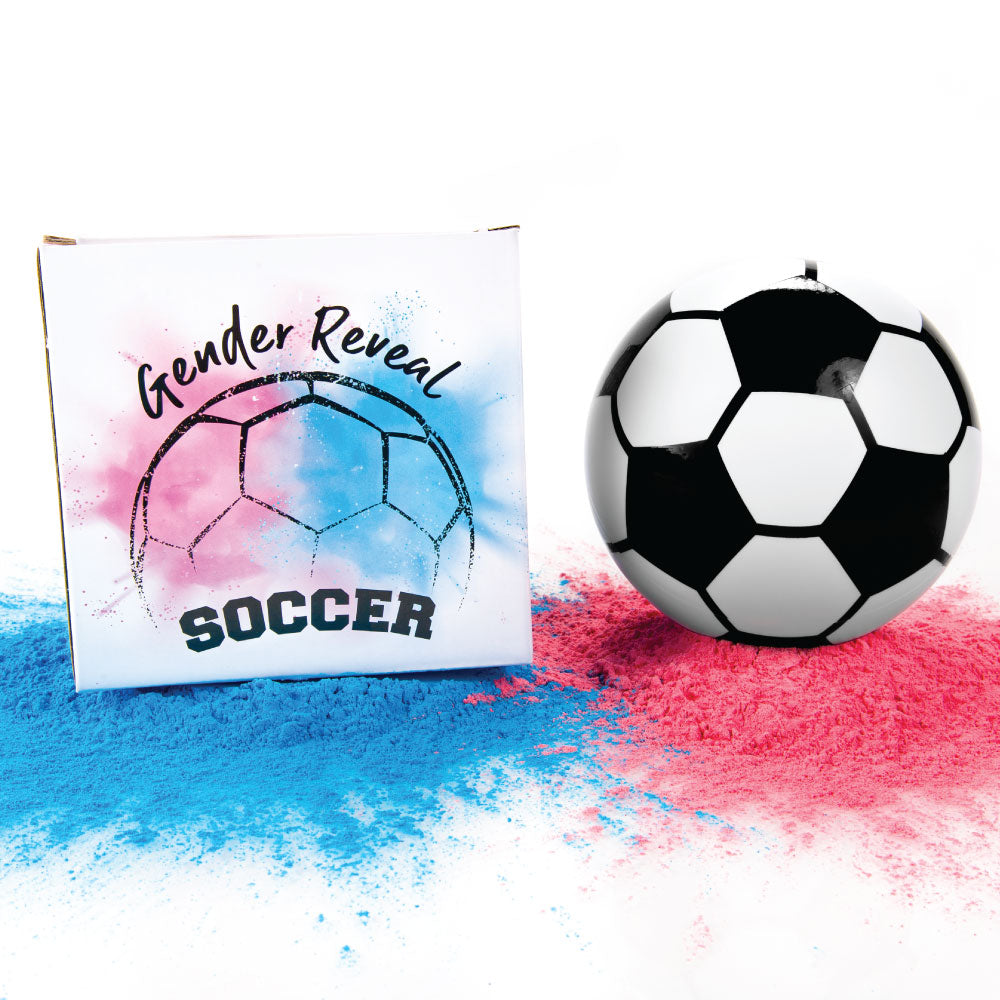 Gender Reveal Soccer Ball Shop Soccer Gender Reveal Party Supplies
