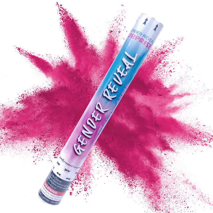 18 Inch Pink Gender Reveal Powder Cannon