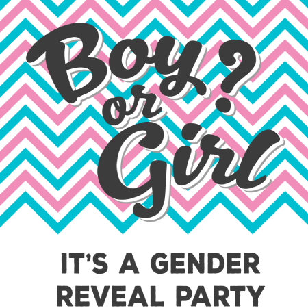 Gender Reveal announcement.