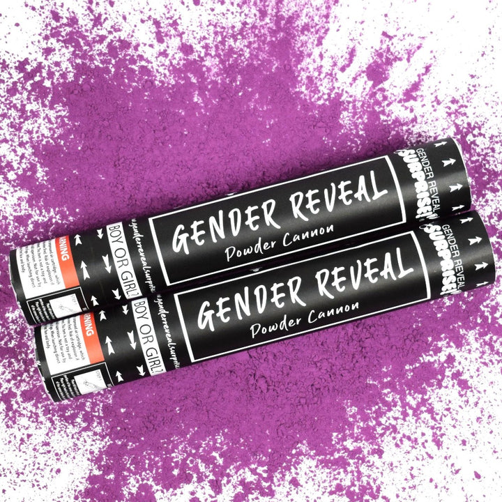12' Purple Gender Reveal Powder Cannons