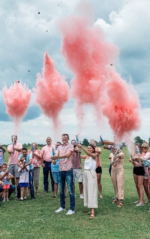 Blue Gender Reveal Powder Cannons- Fast Shipping!