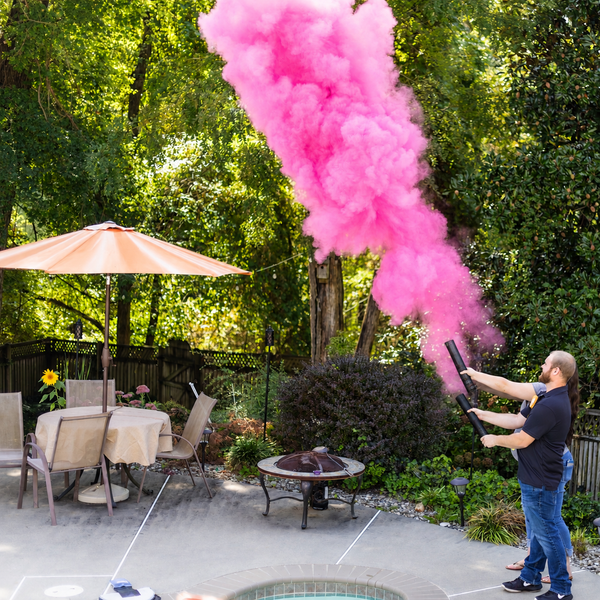 12" Gender Reveal Pink Powder Cannon Case 25/1
