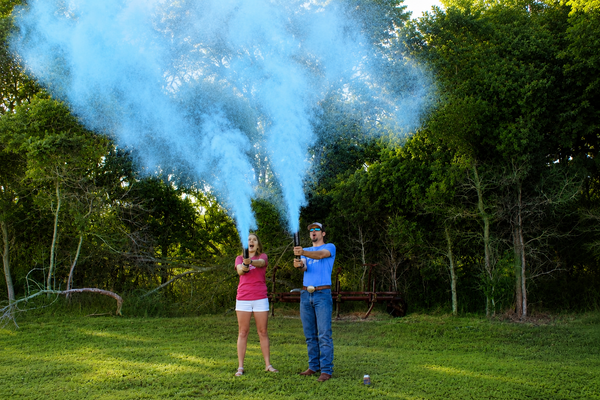 12" Gender Reveal Blue Powder Cannon Case 25/1