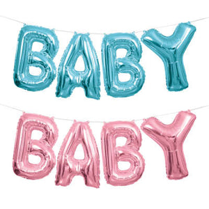 Baby Foil Balloon Banner Kit