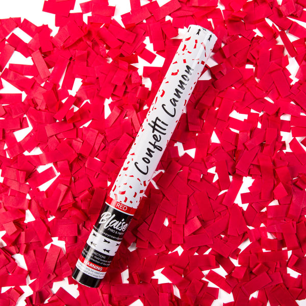 18 Red Confetti Cannon