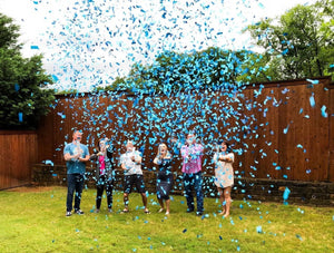 18" Blue Gender Reveal Confetti Cannons Case 25/1