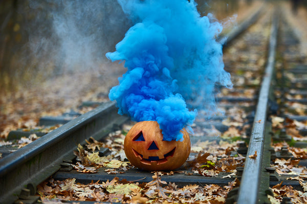 Blue Handheld Gender Reveal Smoke Bomb